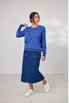 CARTER CREW JUMPER - denim blue